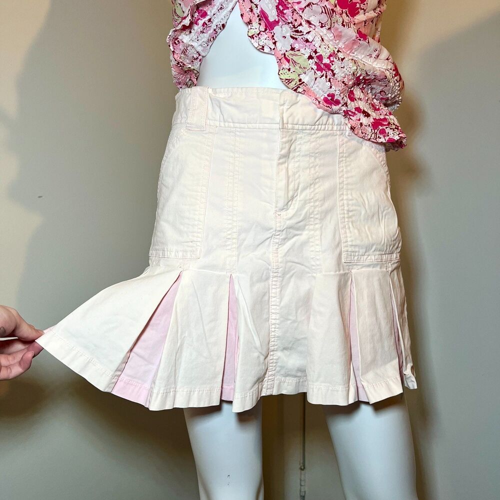 Vintage Pastel Pink Pleated Skirt 8 Preppy Y2K Coquette Sporty Tennis Mcbling